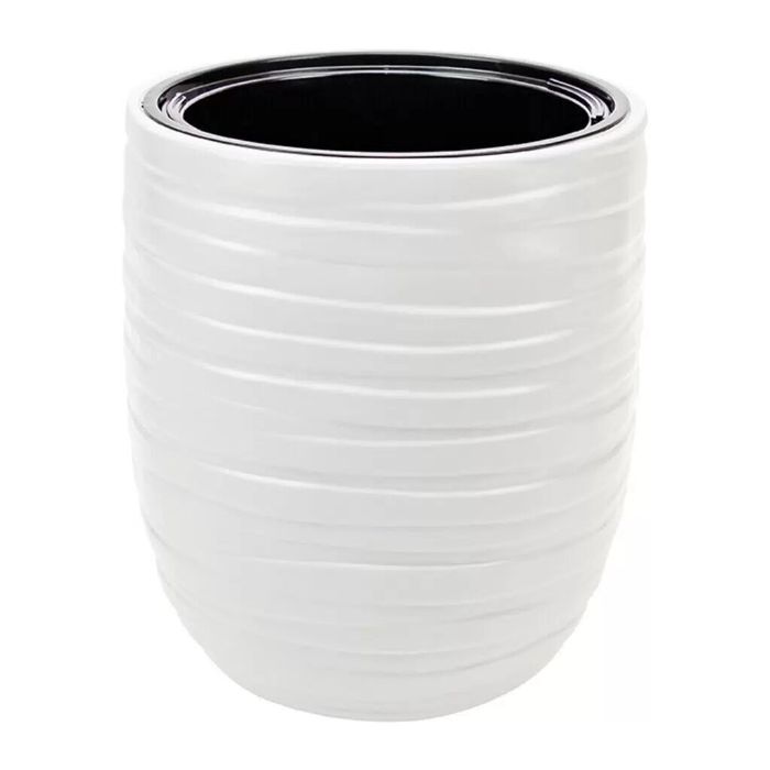 Кашпо ЛАЙН  d35см. h39см с вставкой КН3411Б (белый)
