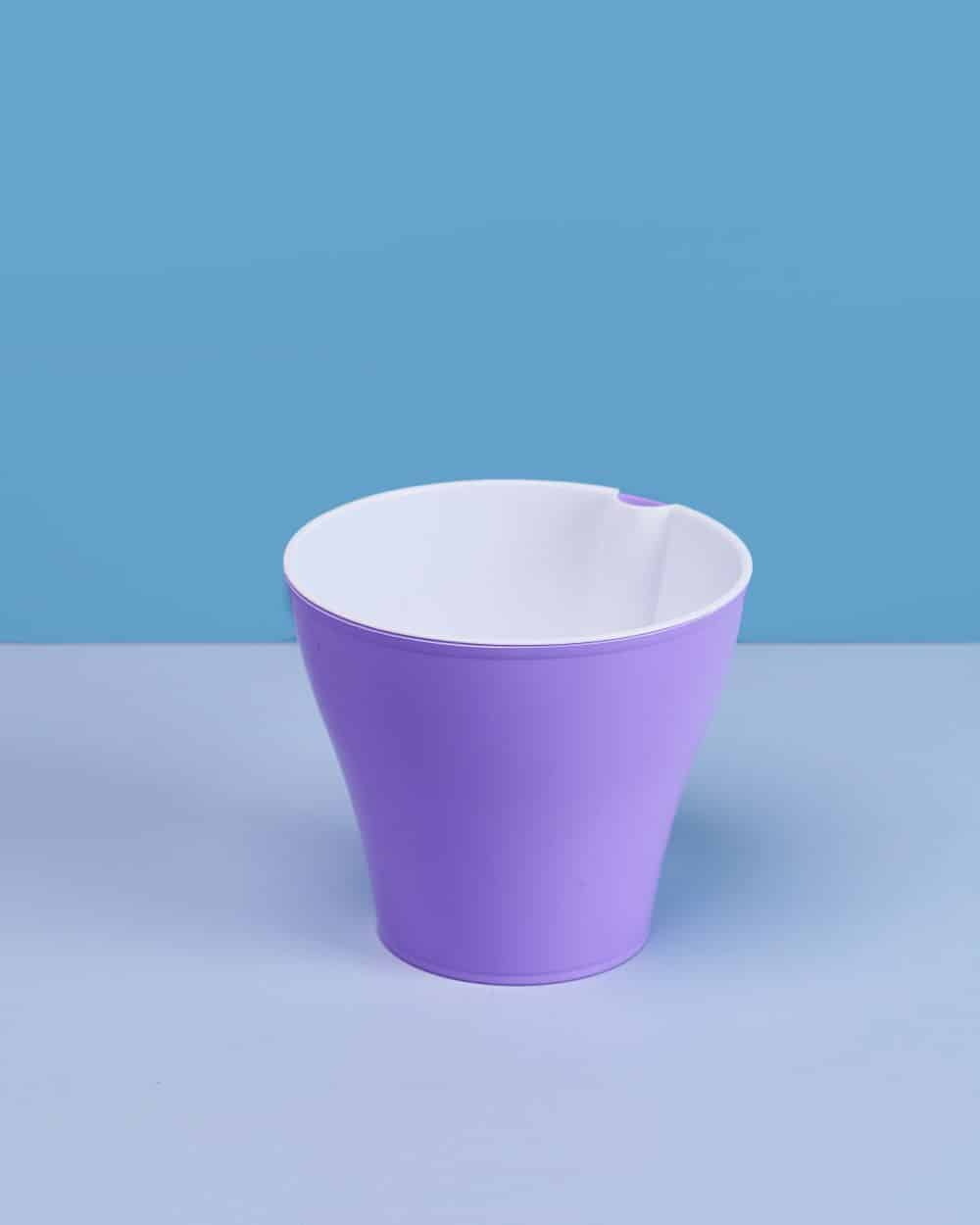 Горшок д/цв. АФИНА 1,0л. со вставкой 1175 (сирень) ДП