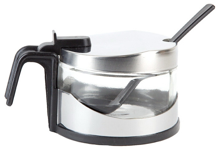 Сахарница 0190252 +ложка (стекло+метал.) (подар.уп.) ЕНС