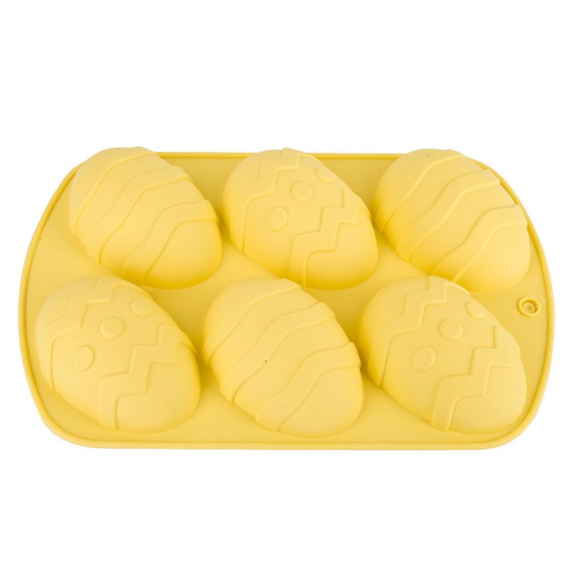 Форма д/выпечки силикон. 9904419 "Яйцо" (6 ячеек) ЕНС