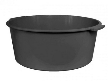 Таз пл. 15л. (черн) 2с. М2388