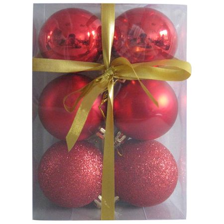 Шары PB6-6SMB-R (набор 6шт.) d6см 102553 (красный)  Скр.