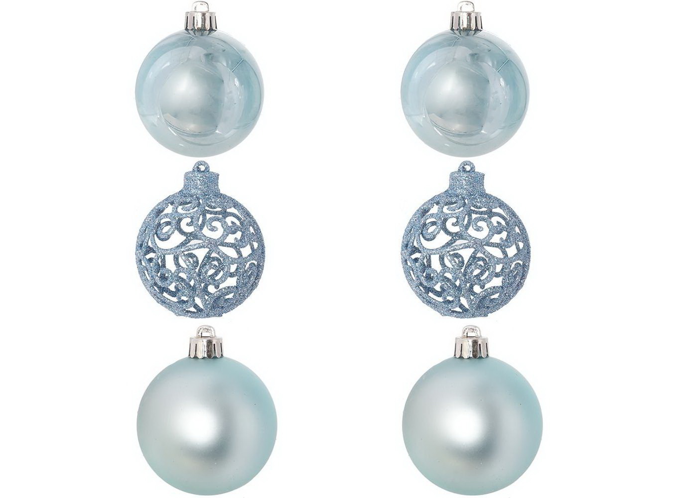 Шары (набор 6шт.) d6см. 722894 "Жемчужная сказка" Р