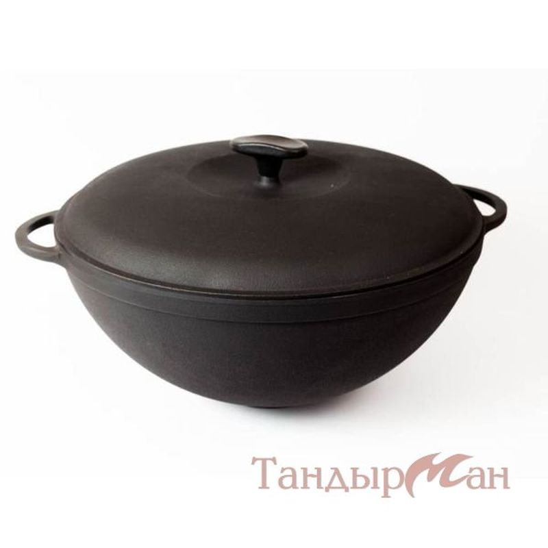 Кастрюля чуг. 8л. WOK ВС3415 с крышкой-сковородой Укр