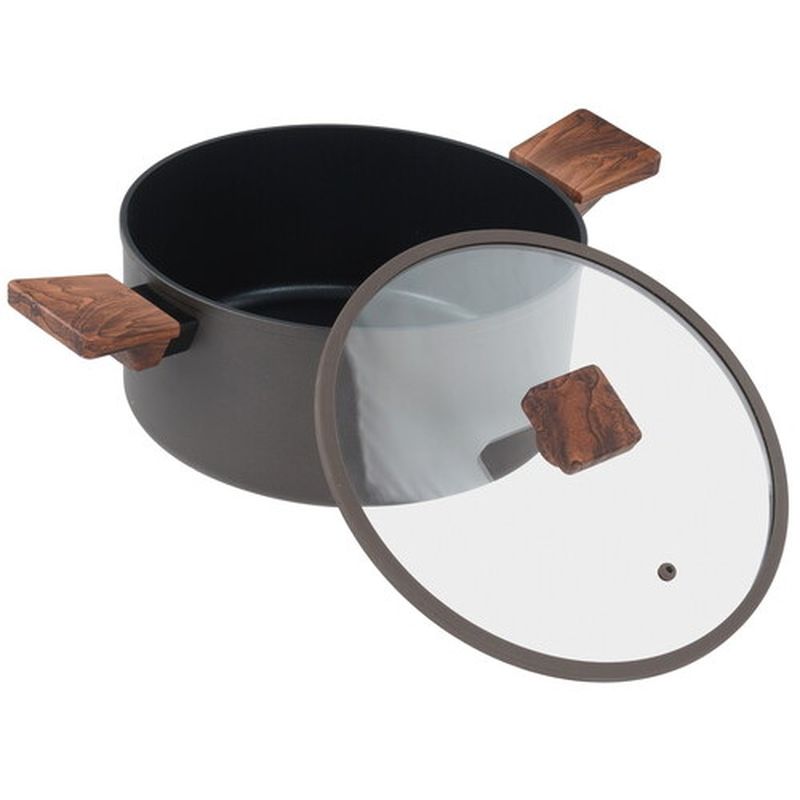 Кастрюля Megapolis-24C 4,7л. (ал. а/пр. покр.ст/кр.) POLARIS