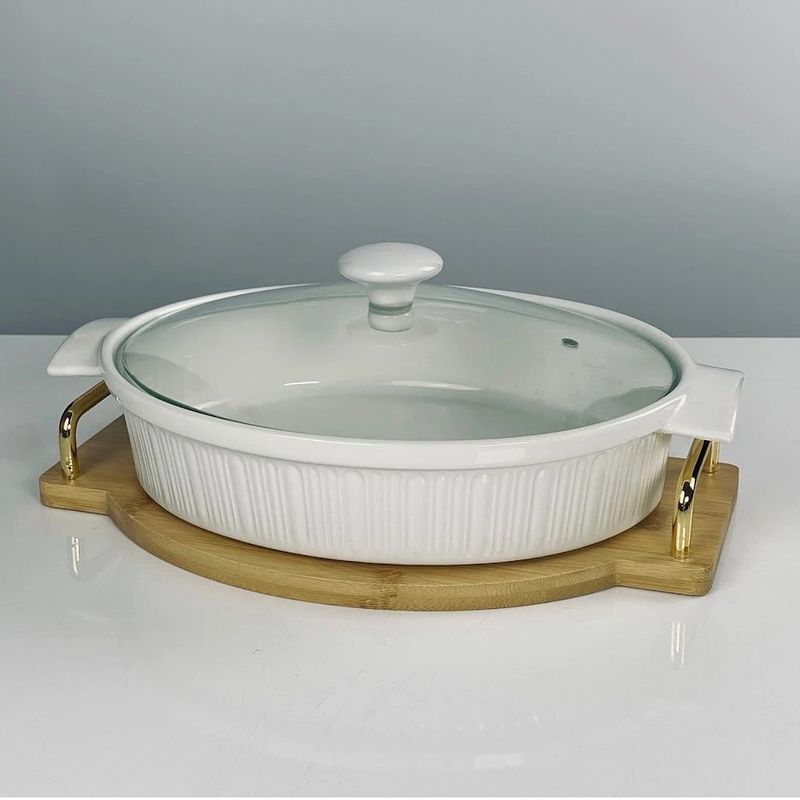 Форма д/запекания 142-155 овал. (подар.уп.)