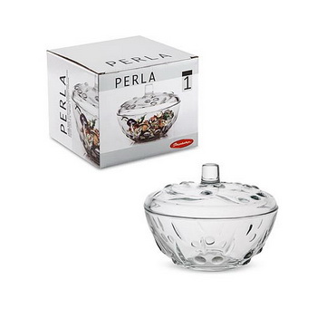 Сахарница с крышк. PERLA d14см. PSB 97236В
