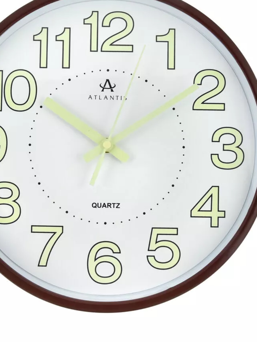 Часы настенные 612A10 "Atlantis" brown (31*31*4см) А
