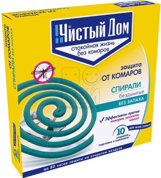 Спираль от комаров ЧИСТЫЙ ДОМ 02-076 (ТЭ)